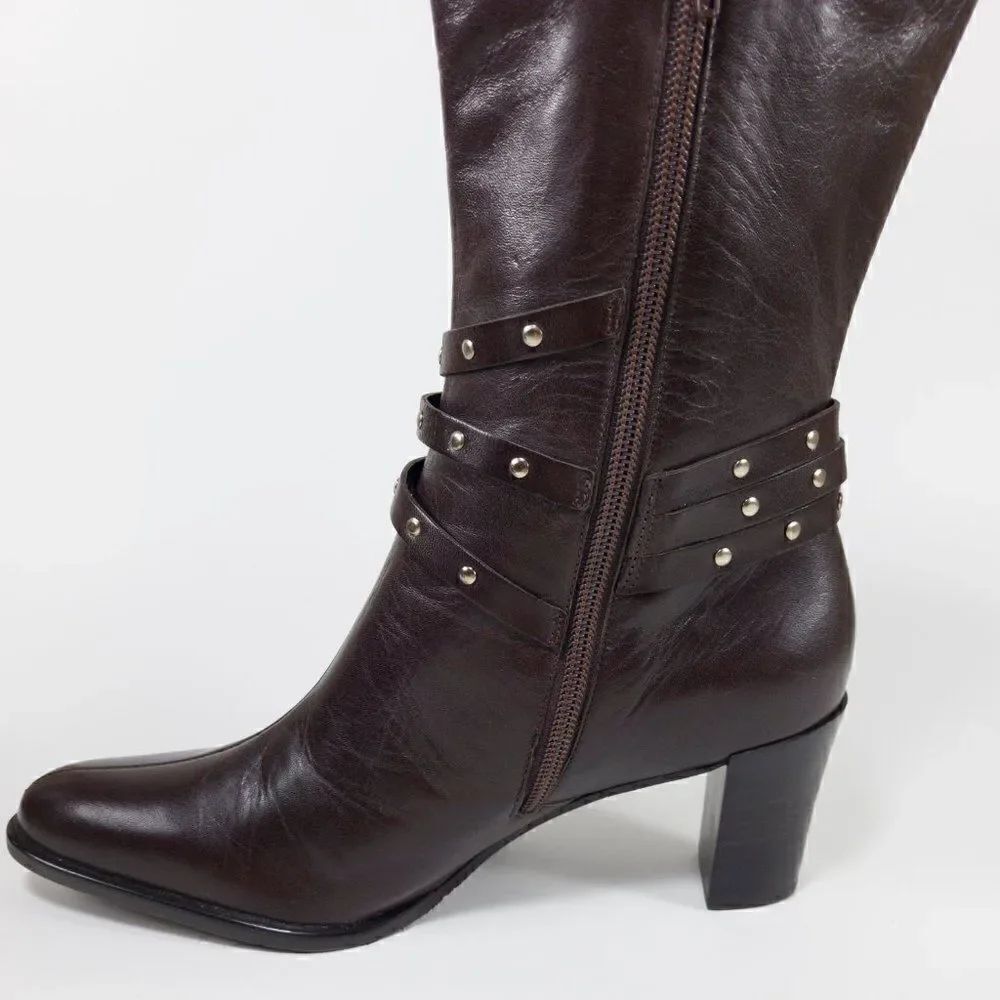 A Marinelli Healed Leather Boots - Size 7.5M - Picture 11 of 14